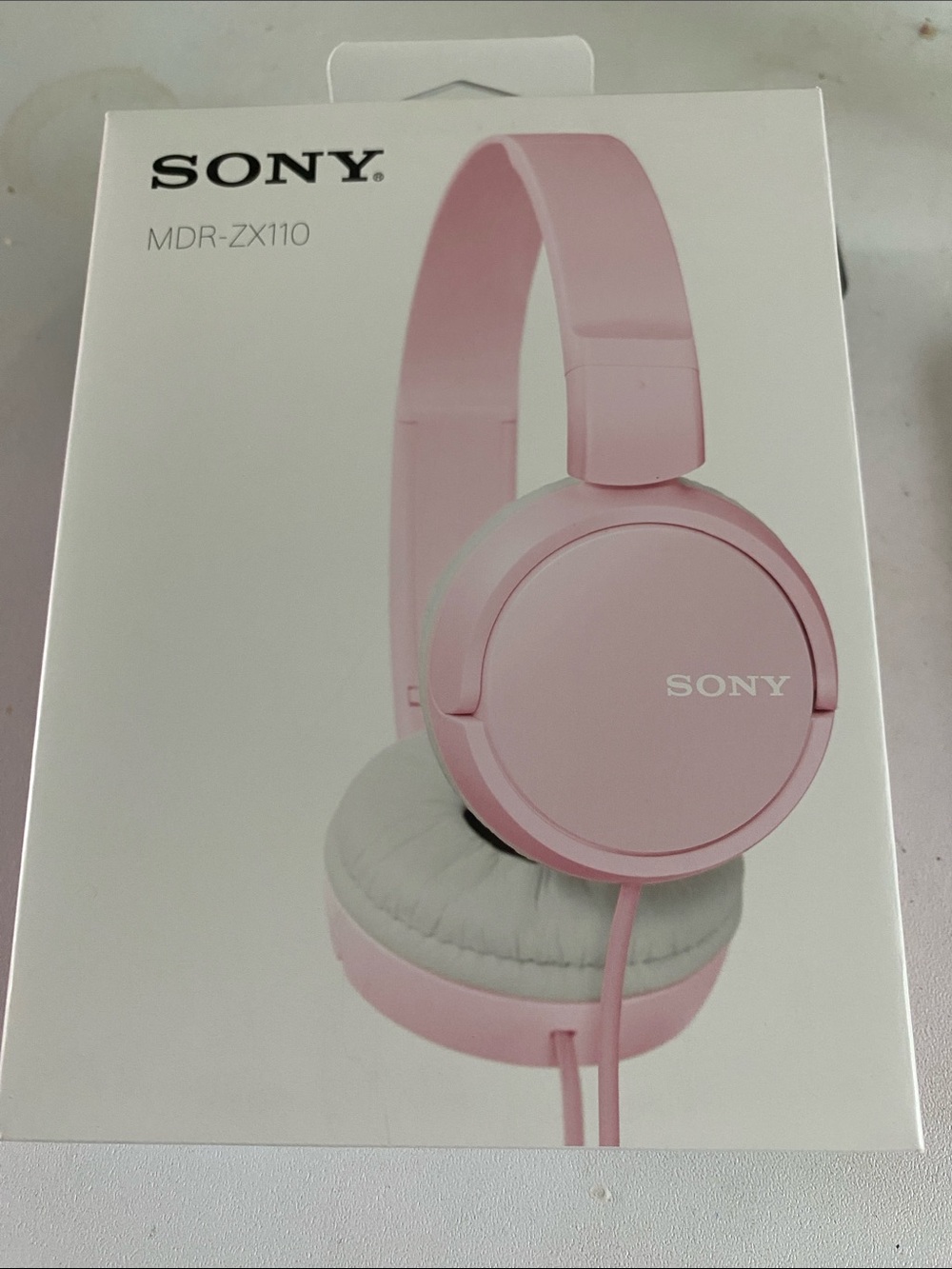 Sony Pink On-Ear Headphones MDR-ZX110